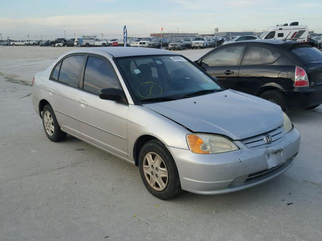 1HGES16523L013958 - 2003 HONDA CIVIC LX SILVER photo 1