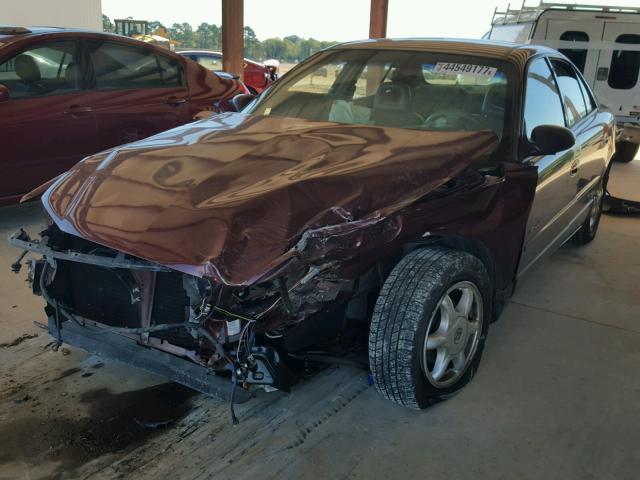 2G4WB55K811311429 - 2001 BUICK REGAL LS BURGUNDY photo 2