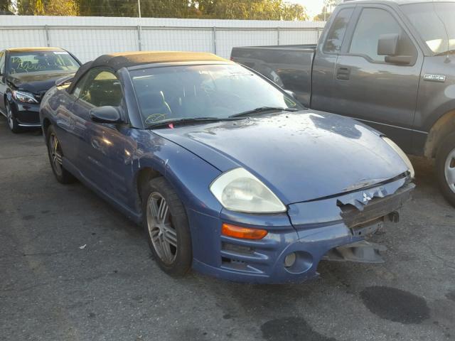 4A3AE75H83E015136 - 2003 MITSUBISHI ECLIPSE SP BLUE photo 1