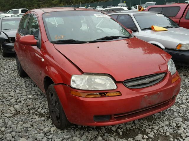KL1TD66618B251715 - 2008 CHEVROLET AVEO BASE MAROON photo 1