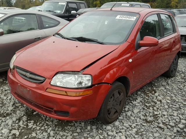 KL1TD66618B251715 - 2008 CHEVROLET AVEO BASE MAROON photo 2