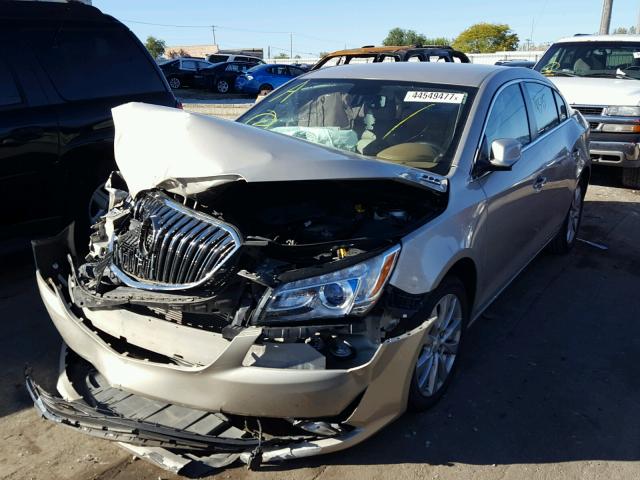 1G4GB5GR9EF185269 - 2014 BUICK LACROSSE GOLD photo 2