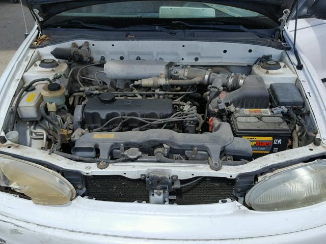 KMHVF14N5TU284458 - 1996 HYUNDAI ACCENT BAS WHITE photo 7