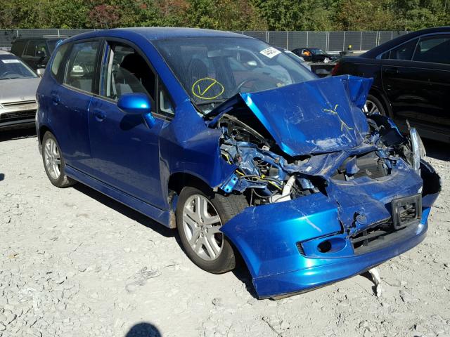 JHMGD38698S000560 - 2008 HONDA FIT BLUE photo 1