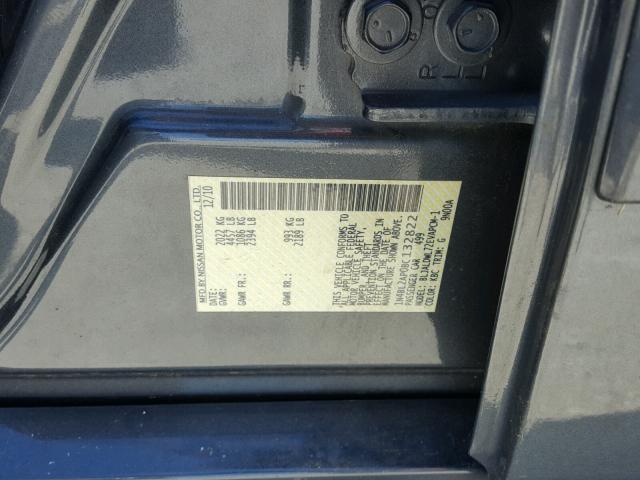 1N4BL2AP0BC132822 - 2011 NISSAN ALTIMA SR CHARCOAL photo 10