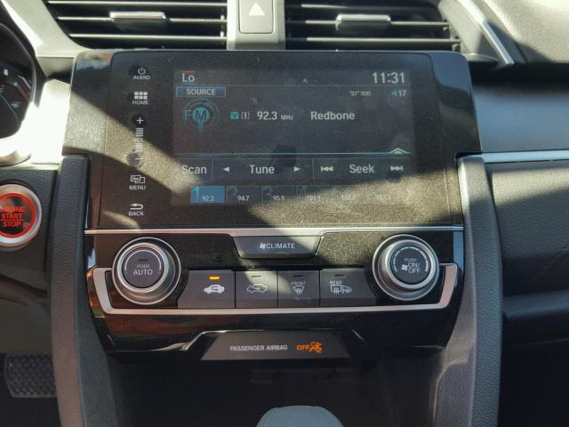 2HGFC2F72GH554567 - 2016 HONDA CIVIC EX WHITE photo 9