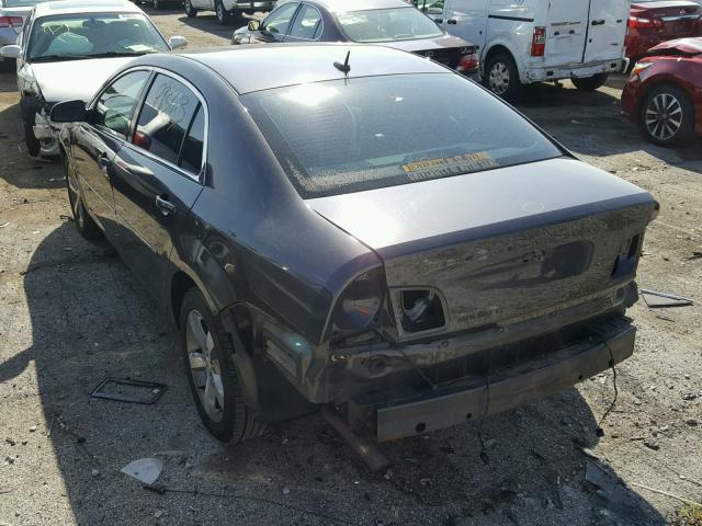 1G1ZC5E16BF243284 - 2011 CHEVROLET MALIBU 1LT ნაცრისფერი ფოტო 3
