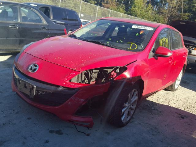 JM1BL1H52A1107522 - 2010 MAZDA 3 S RED photo 2