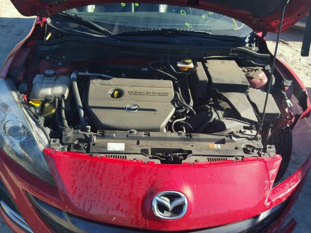 JM1BL1H52A1107522 - 2010 MAZDA 3 S RED photo 7