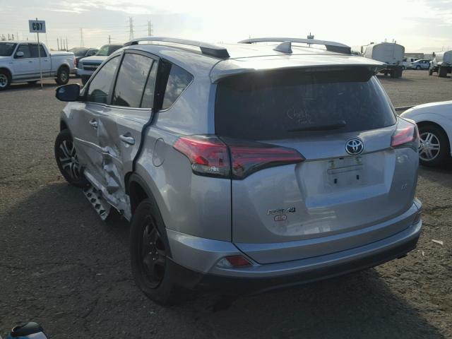 2T3ZFREV1GW275722 - 2016 TOYOTA RAV4 LE SILVER photo 3