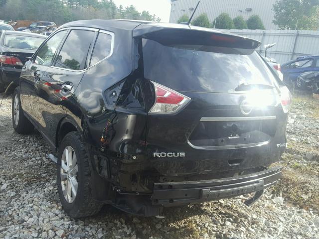 KNMAT2MV9FP555591 - 2015 NISSAN ROGUE S BLACK photo 3