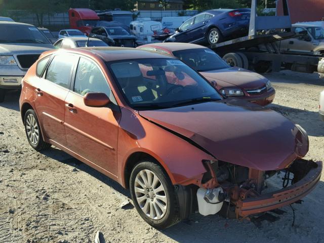 JF1GH60629H804920 - 2009 SUBARU IMPREZA 2. ORANGE photo 1