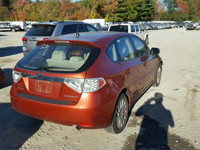 JF1GH60629H804920 - 2009 SUBARU IMPREZA 2. ORANGE photo 4