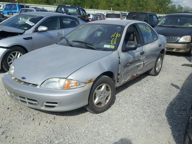 1G1JC524517394914 - 2001 CHEVROLET CAVALIER B SILVER photo 2