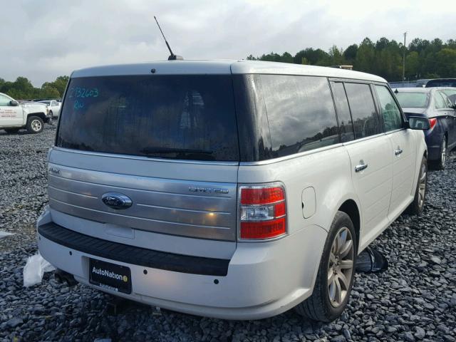 2FMGK5DC8ABA25380 - 2010 FORD FLEX WHITE photo 4