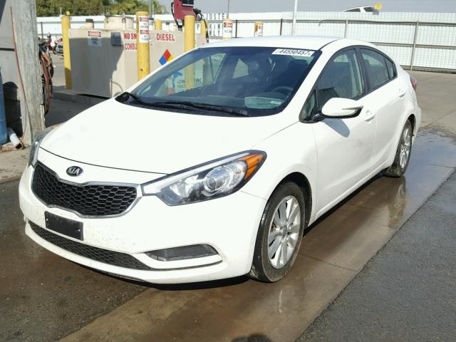 KNAFX4A62G5461520 - 2016 KIA FORTE LX WHITE photo 2