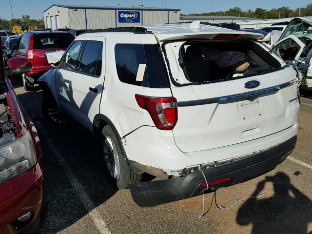 1FM5K7B87GGC62932 - 2016 FORD EXPLORER WHITE photo 3
