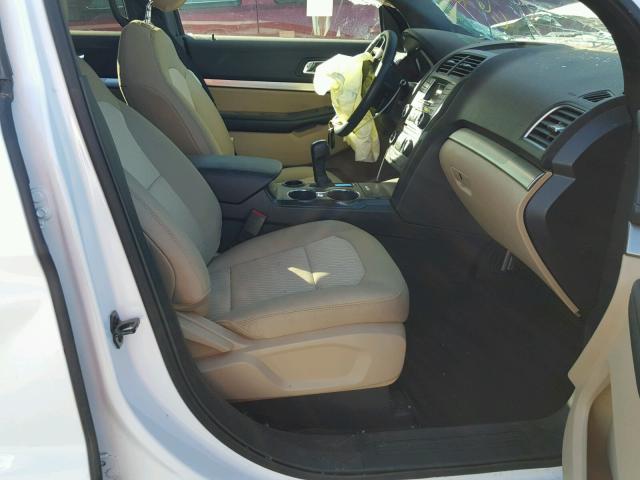 1FM5K7B87GGC62932 - 2016 FORD EXPLORER WHITE photo 5