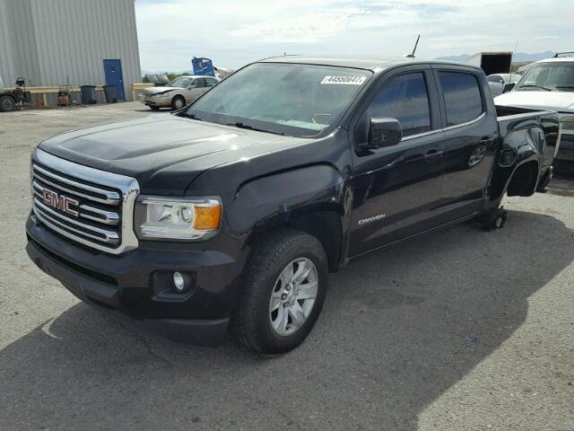 1GTG5BE39F1209206 - 2015 GMC CANYON SLE BLACK photo 2