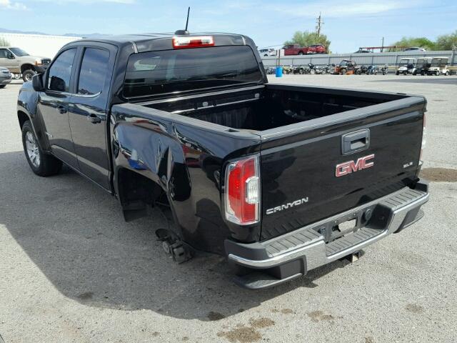 1GTG5BE39F1209206 - 2015 GMC CANYON SLE BLACK photo 3