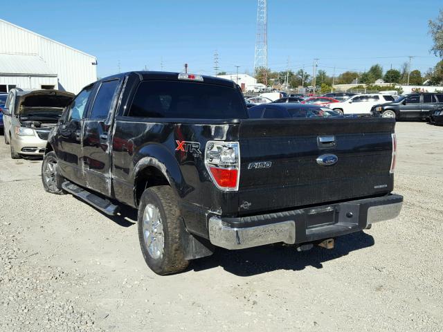 1FTFW1EF6DKD44227 - 2013 FORD F150 BLACK photo 3