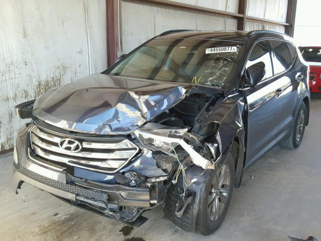 5XYZU3LB7DG034303 - 2013 HYUNDAI SANTA FE S Mavi foto 2