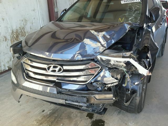 5XYZU3LB7DG034303 - 2013 HYUNDAI SANTA FE S Mavi foto 9