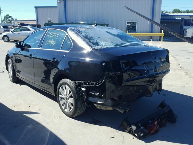 3VWD67AJ6GM377226 - 2016 VOLKSWAGEN JETTA SE BLACK photo 3