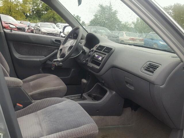 2HGEJ6615YH530978 - 2000 HONDA CIVIC BASE SILVER photo 5