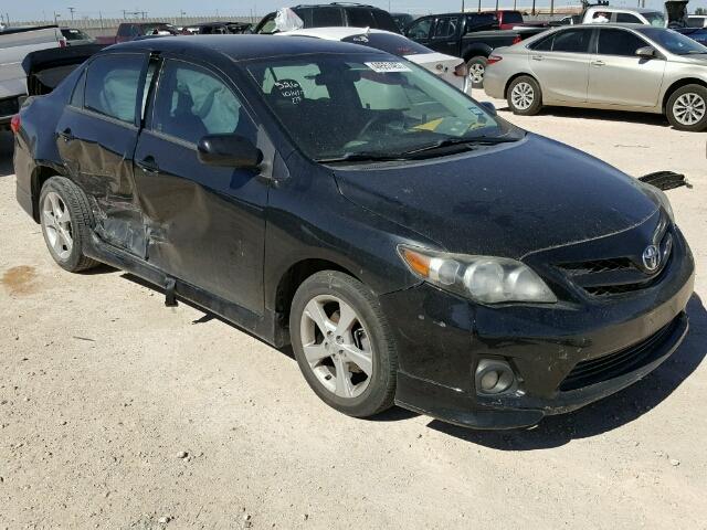 5YFBU4EE0DP117436 - 2013 TOYOTA COROLLA BA BLACK photo 1