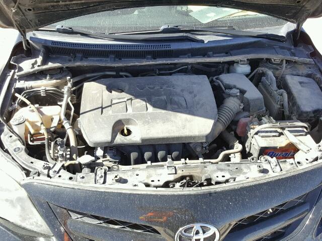 5YFBU4EE0DP117436 - 2013 TOYOTA COROLLA BA BLACK photo 7