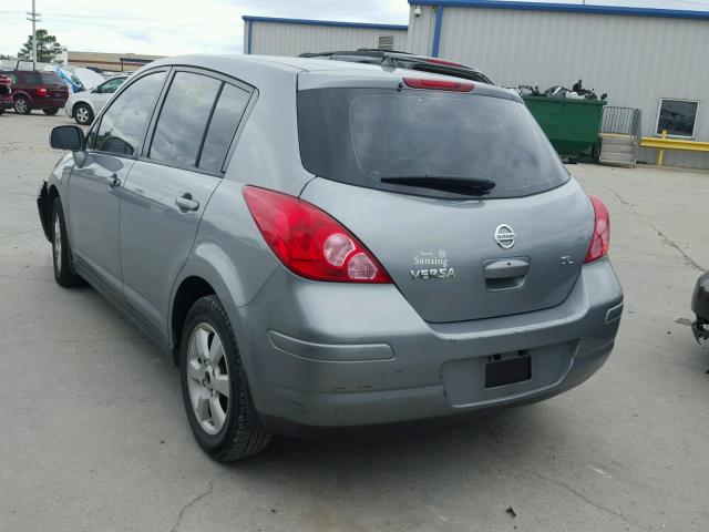 3N1BC13E89L357541 - 2009 NISSAN VERSA S GRAY photo 3