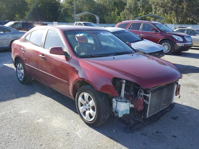 KNAGE123285260683 - 2008 KIA OPTIMA RED photo 1