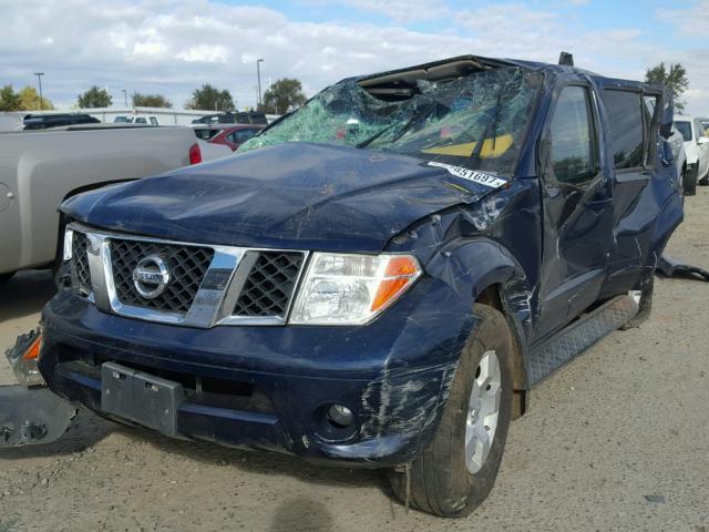 5N1AR18W16C618648 - 2006 NISSAN PATHFINDER BLUE photo 2