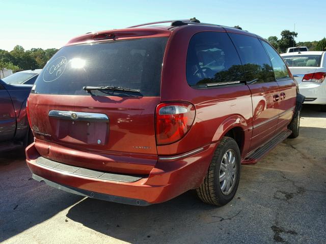 2C8GP64L15R479073 - 2005 CHRYSLER TOWN & COU RED photo 4