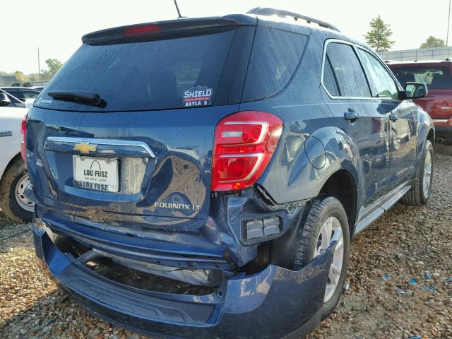 2GNALCEK7G6307892 - 2016 CHEVROLET EQUINOX LT BLUE photo 4