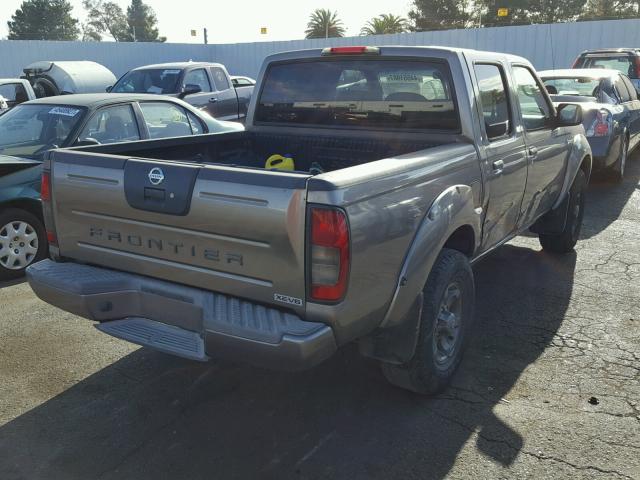 1N6ED27T94C431296 - 2004 NISSAN FRONTIER C BEIGE photo 4