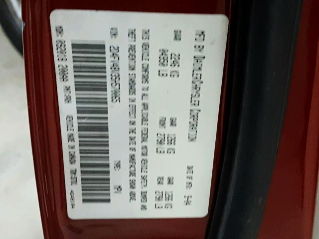 2D4FV48V35H570065 - 2005 DODGE MAGNUM SXT RED photo 10