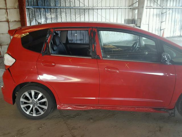 JHMGE8H52DC002270 - 2013 HONDA FIT SPORT RED photo 9