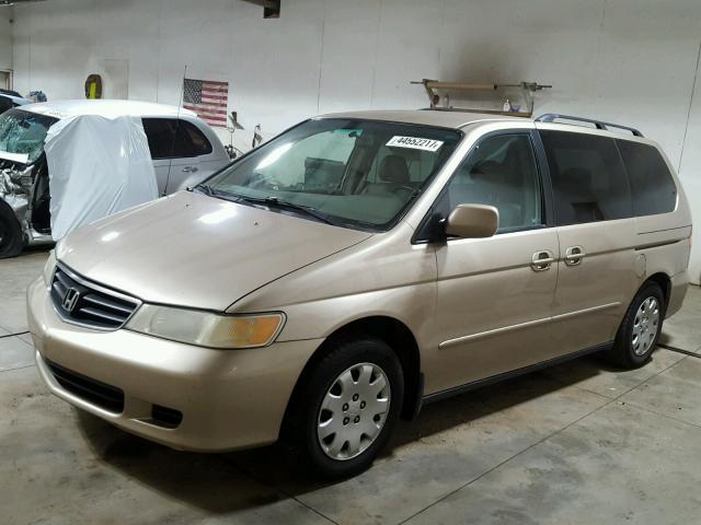 2HKRL18912H014521 - 2002 HONDA ODYSSEY EX TAN photo 2