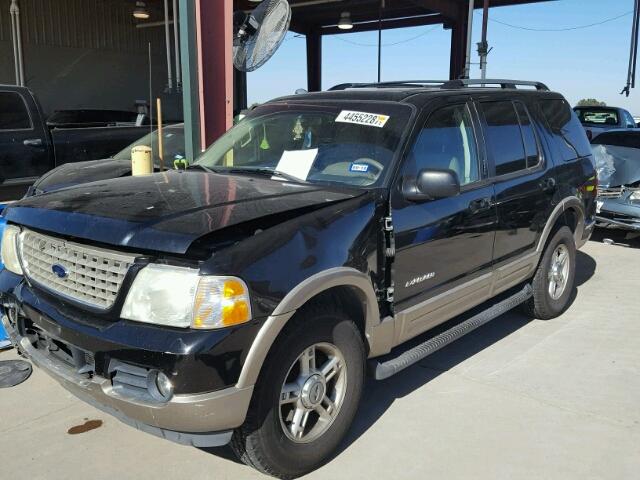 1FMZU74E12UB03185 - 2002 FORD EXPLORER BLACK photo 2