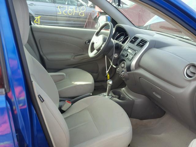 3N1CN7AP9EL803812 - 2014 NISSAN VERSA BLUE photo 5