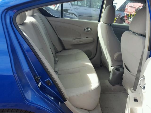 3N1CN7AP9EL803812 - 2014 NISSAN VERSA BLUE photo 6