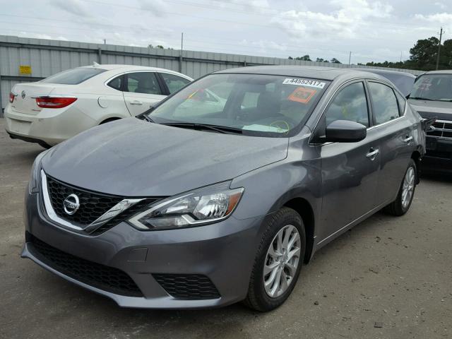 3N1AB7AP1HY306339 - 2017 NISSAN SENTRA S GRAY photo 2