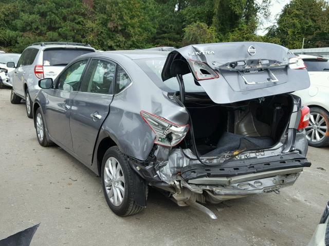 3N1AB7AP1HY306339 - 2017 NISSAN SENTRA S GRAY photo 3