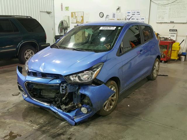 KL8CD6SA2HC730487 - 2017 CHEVROLET SPARK 1LT Синий фото 2