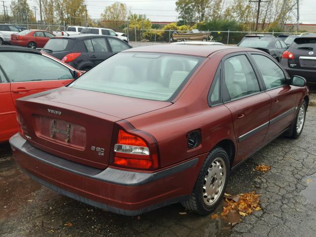 YV1TS94D1Y1082409 - 2000 VOLVO S80 RED photo 4