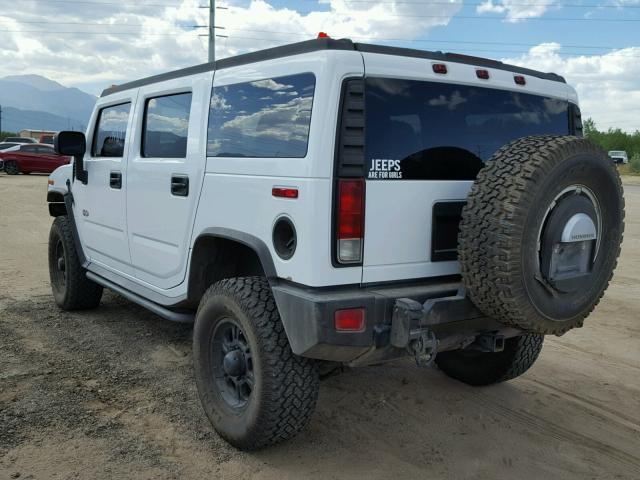 5GRGN23U86H112080 - 2006 HUMMER H2 WHITE photo 3