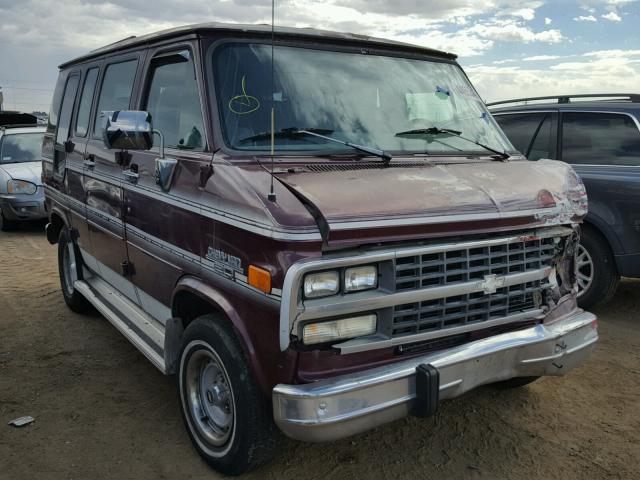 1GBEG25Z5PF330457 - 1993 CHEVROLET G20 MAROON photo 1