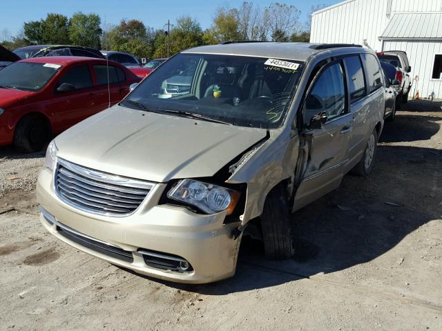 2C4RC1CG9CR152267 - 2012 CHRYSLER TOWN & COU GOLD photo 2